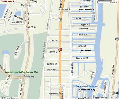 Map to Boca Raton Ballroom